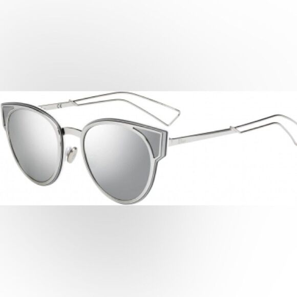 Dior Sculpt/S Silver Mirror Framed Sunglasses NWT - Picture 3 of 10